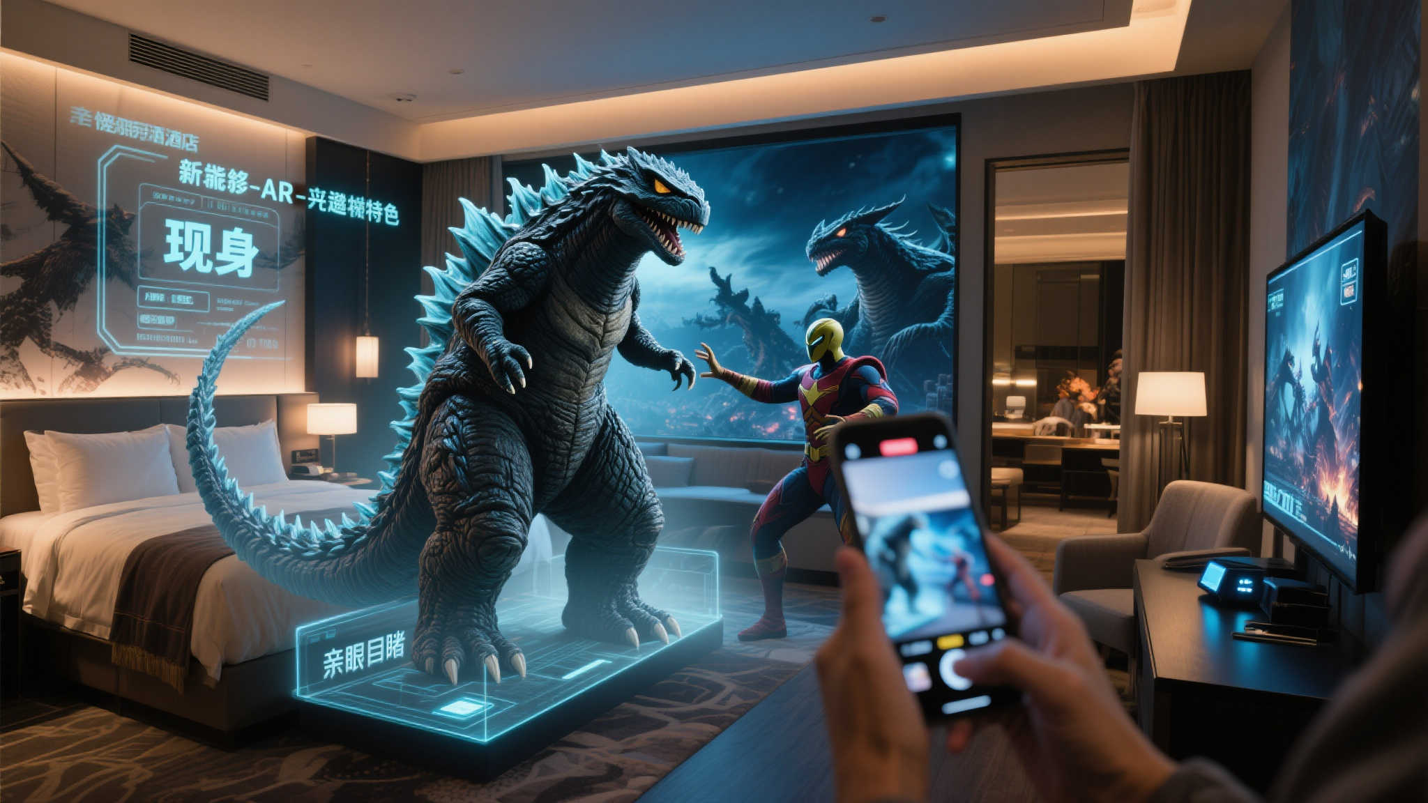 近距离欣赏怪兽的独特体验
入住这家酒店