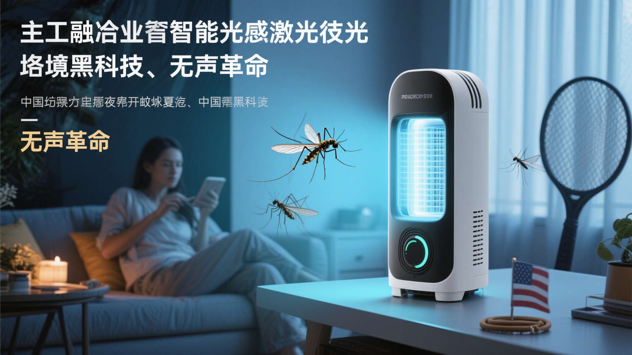 激光灭蚊器真实视频 当大多数人还在用蚊香、电蚊拍对付夏夜的蚊虫骚扰时,一项融合了人工智能与激光技术的